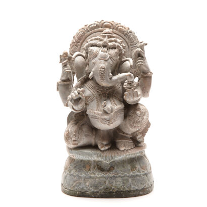 An Indian Stone Carving Ganesh