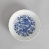 A Chinese Blue and White 'Dragon' Dish (Da Qing Guangxu Nian Zhi Mark)