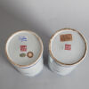 A Pair of Chinese Qing Dynasty Underglaze-Blue and Copper-Red 'Flower and Bird' Vases (Qianlong Nian Zhi Mark) - 3