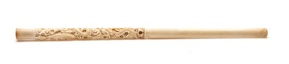 A Chinese Ivory Carved Cigarette Holder