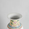 An Early 20th Century Chinese Famille Rose 'Landscape' Vase and Wood Stand (with mark) - 2