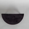 A Chinese Qing Dynasty Kangxi Period Aubergine-Glazed Semicircle Porcelain Stand - 2