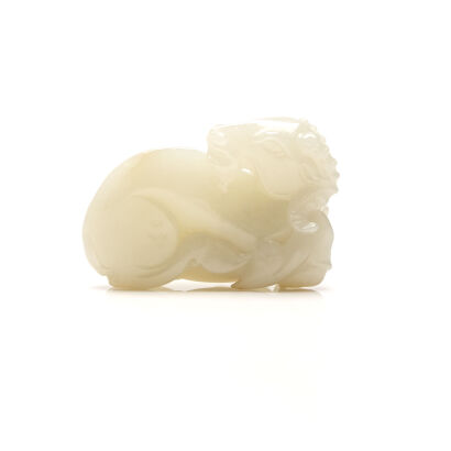 A Chinese Sheep Jade Carving