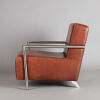 A Tan Leather Bauhaus Style Armchair - 2