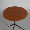 A Wooden Feature Top Side Table with Metal Frame - 2
