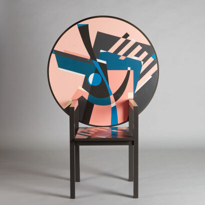 An Alessandro Mendini for Zanotta 'Zabro' Table Chair