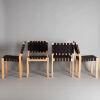 A Set of Six Alvar Aalto 611 Chairs for Artek - 2