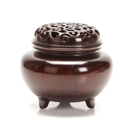 An Early-20th Century Oriental Redwood Censer