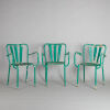 A Set of Three French Cafe Chairs