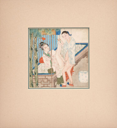 Eight 19th Century Chinese Erotic Scenes