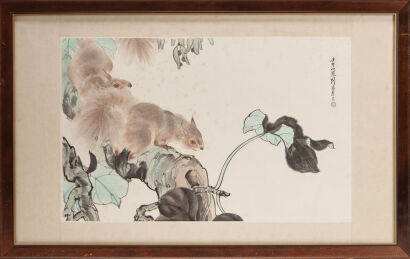 A Chinese Squirrel Painting