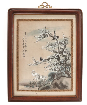 A Mid-19th Century Chinese Flowers and Birds Painting