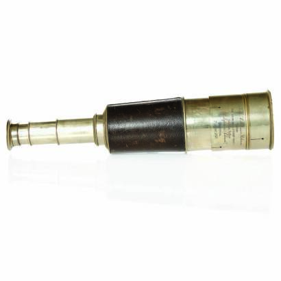 A Good Victorian Nickel Plated Nine Draw Spyglass by 'C H Chadburn & Son', Liverpool