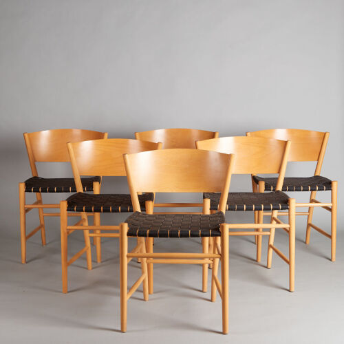 A Set of Six Tom Stepp 'Jive' Dining Chairs for Kvist Mobler