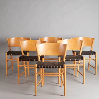 A Set of Six Tom Stepp 'Jive' Dining Chairs for Kvist Mobler