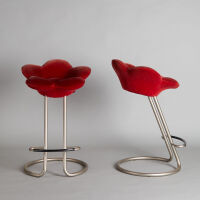 A Pair of Soshun Stools Designed by Masanori Umeda for Edra