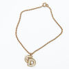 Christian Dior CD Rhinestone Bracelet - 2