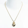 Christian Dior Bow Heart Rhinestone Pendant Necklace - 2