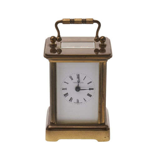 Tiffany & Co Brass Carriage Clock