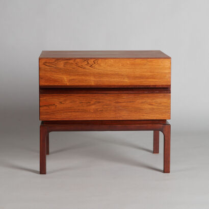 A Rosewood Bedside Draws By Rudy Schwartz