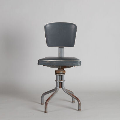 A 1950s Industrial Swivel Office Chair