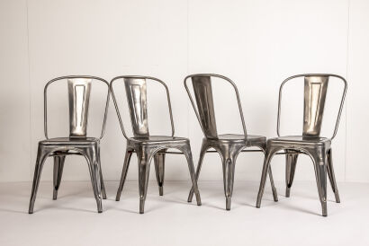 A Set of Ten Tolix Chairs