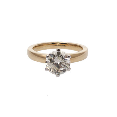 2.0ct Round J-K. I1 Important Diamond Solitaire