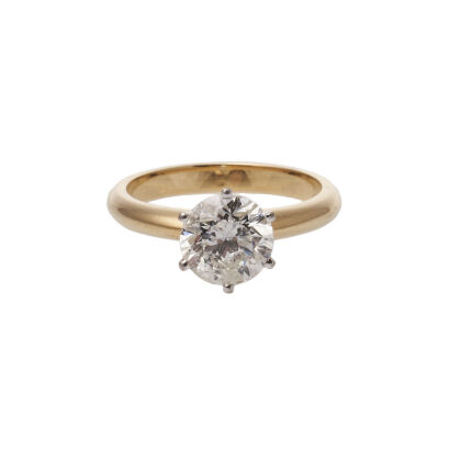 18ct Gold 2ct Diamond Solitaire Ring