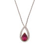 18ct Red Spinel and Diamond Necklace