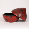A Chinese Peach Shaped Lacquered Box - 2
