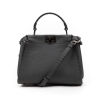 Fendi Peekaboo Mini Leather Bag - 4