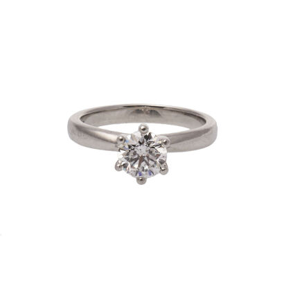 Platinum Diamond Solitaire Ring