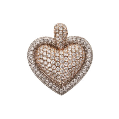 18ct Diamond Heart Pendant