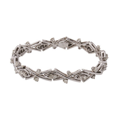 18ct White Gold Diamond Bracelet