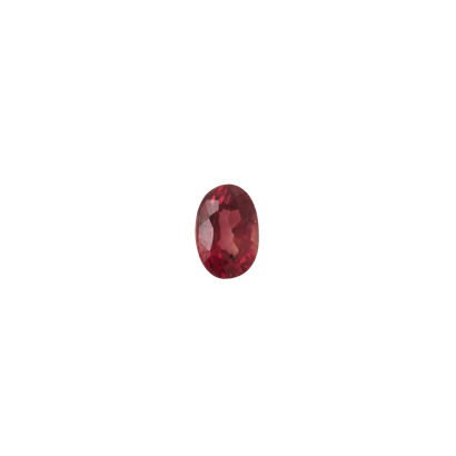 Loose 0.76ct Oval Cut Orangy Red Sapphire