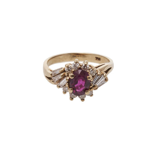 14ct Ruby and Diamond Ring