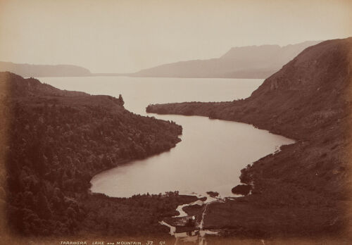 GEORGE VALENTINE Tarawera Lake and Mountain