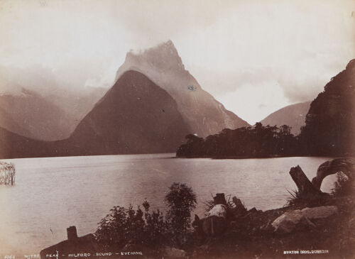 BURTON BROS Mitre Peak, Milford Sound, Evening