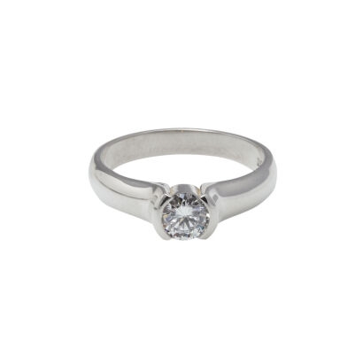 Platinum Diamond Solitaire Ring