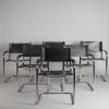 A Set of Six Cantilever Chairs In The Style Of Mart Stam