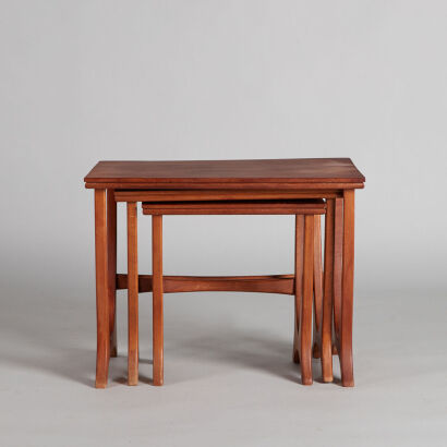 A Set of Teak Nesting Tables
