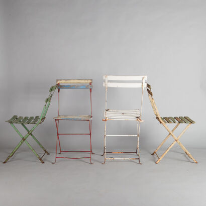 A Set of Four Vintage French Bistro Chairs
