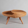 An Organic Formed Woven Cane Coffee Table - 3