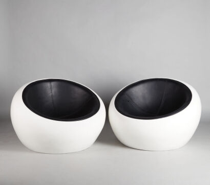 A Pair of Pada Ball Chairs