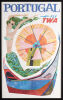 An Original Trans World Airline Portugal Lithographic Poster by David Klien