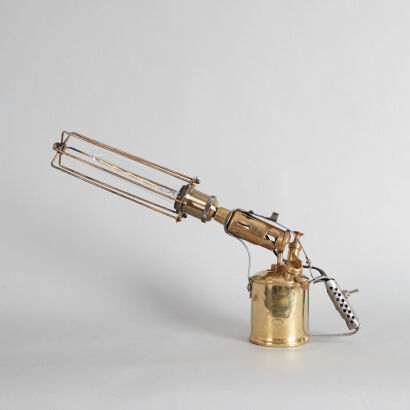 An Antique Primus Brand Brass Torch Lamp