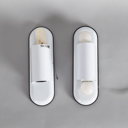 A Pair of Vico Magistretti 'Dui' Sconces for Artemide