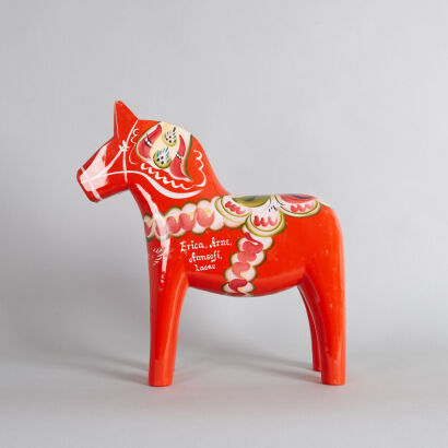 A Rare Large Swedish Dala Horse designed by Nils Olsson