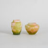 A Pair of French Gall&eacute; Cameo Glass Vases