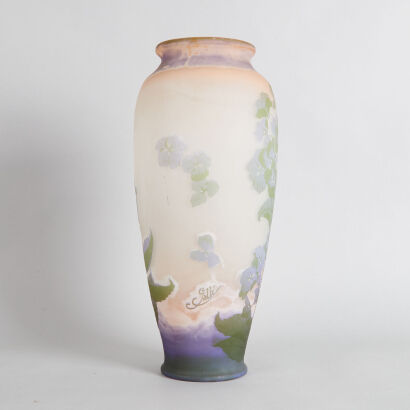 A Large Gall&eacute; Cameo Glass Vase